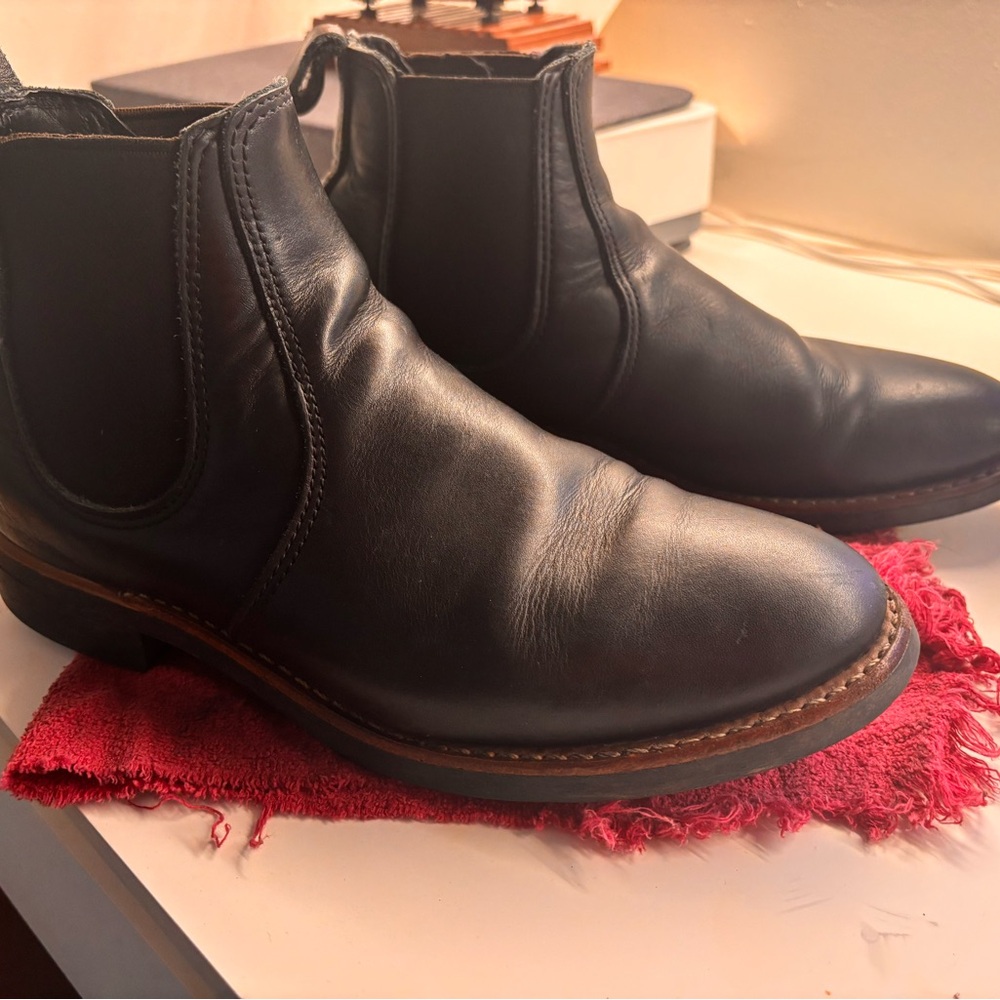 Red Wing Shoes Black Leather Ankle Boots